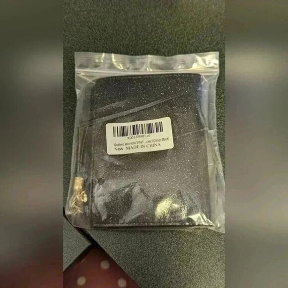 Small Wallet for Women Bifold Slim Keychain Wallet (New) (Black) - Picture 7 of 9